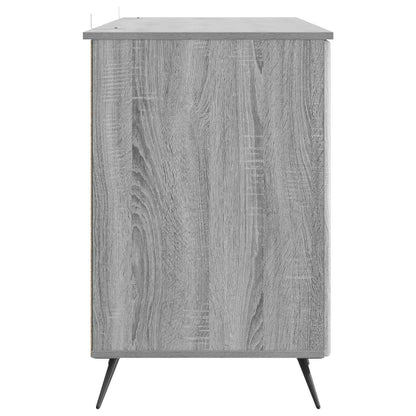 Bureau met plank Grijs sonoma 142,5 x 50 x 75 cm Bewerkt hout