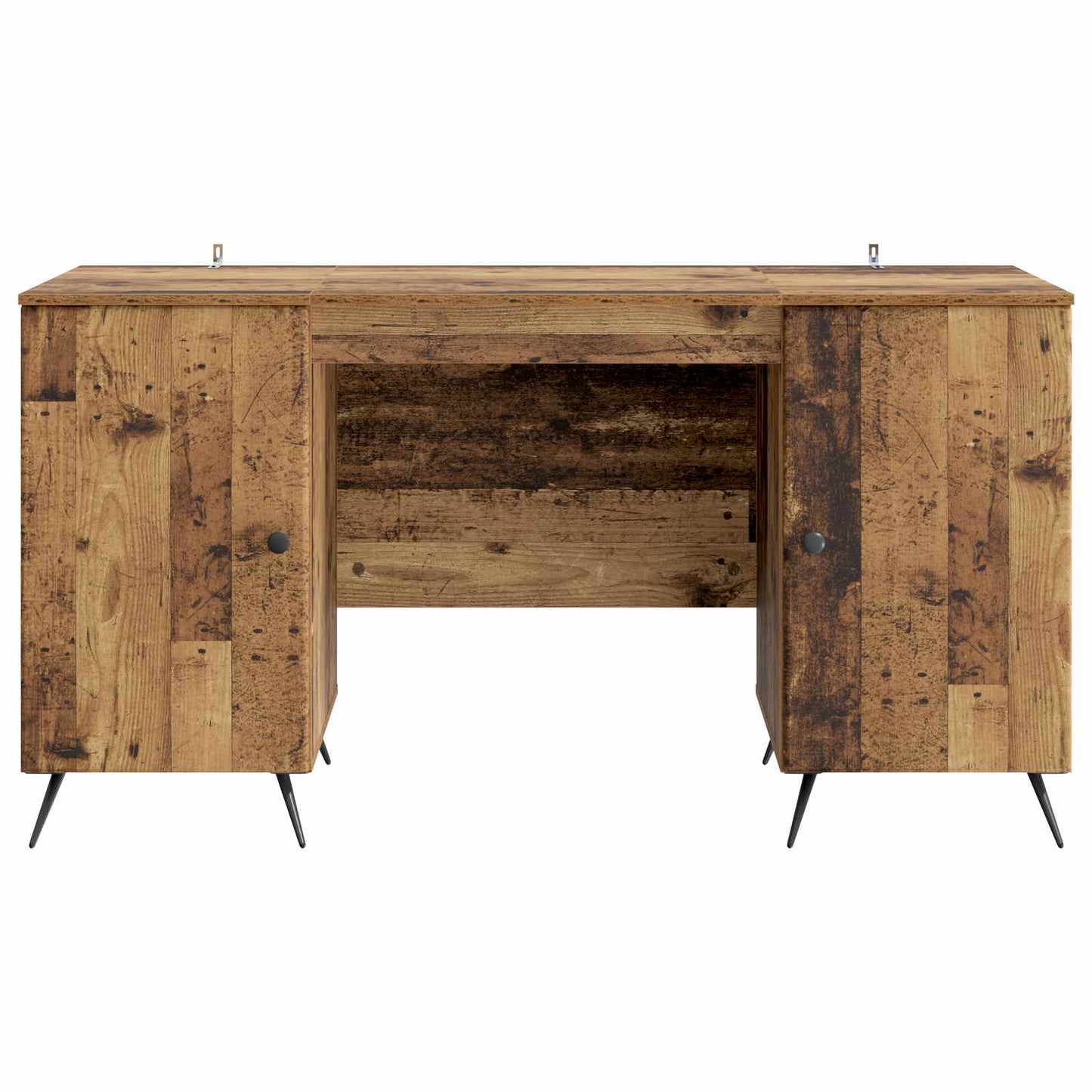 Bureau met plank Oud hout 142,5 x 50 x 75 cm Bewerkt hout