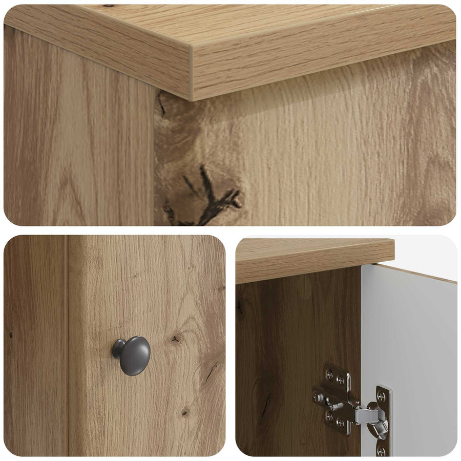 Bureau Artisanaal eiken 142,5 x 50 x 75 cm Bewerkt hout