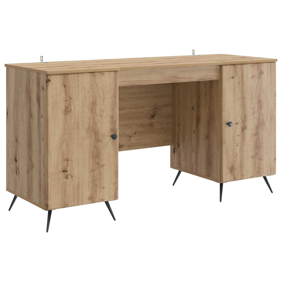 Bureau Artisanaal eiken 142,5 x 50 x 75 cm Bewerkt hout