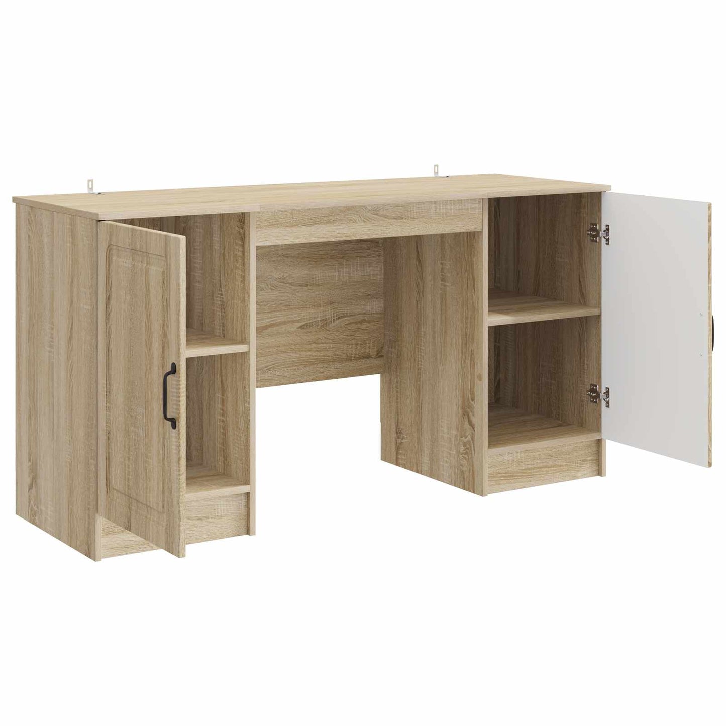 Bureau met plank Sonoma Eiken 142,5 x 50 x 75 cm Bewerkt hout