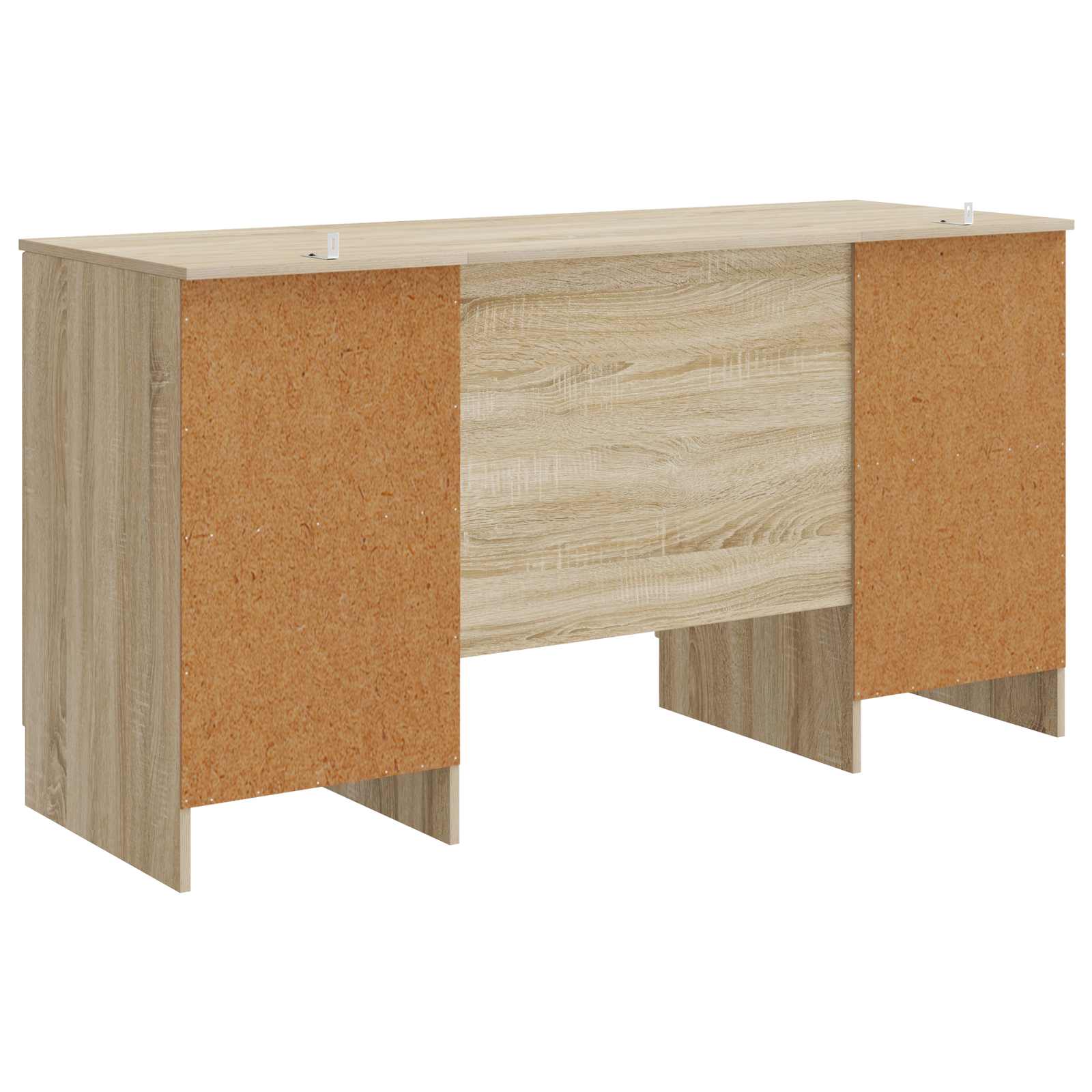 Bureau met plank Sonoma Eiken 142,5 x 50 x 75 cm Bewerkt hout