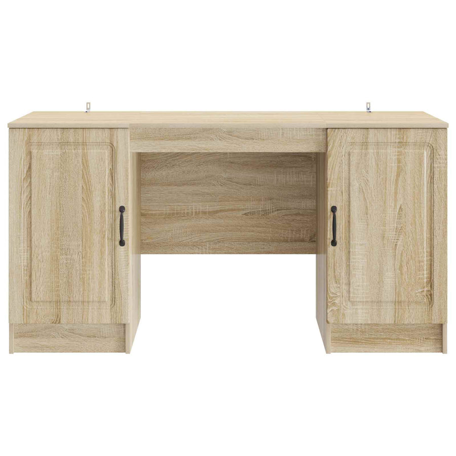 Bureau met plank Sonoma Eiken 142,5 x 50 x 75 cm Bewerkt hout