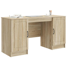Bureau met plank Sonoma Eiken 142,5 x 50 x 75 cm Bewerkt hout