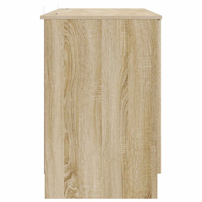 Bureau met plank Sonoma Eiken 142,5 x 50 x 75 cm Bewerkt hout