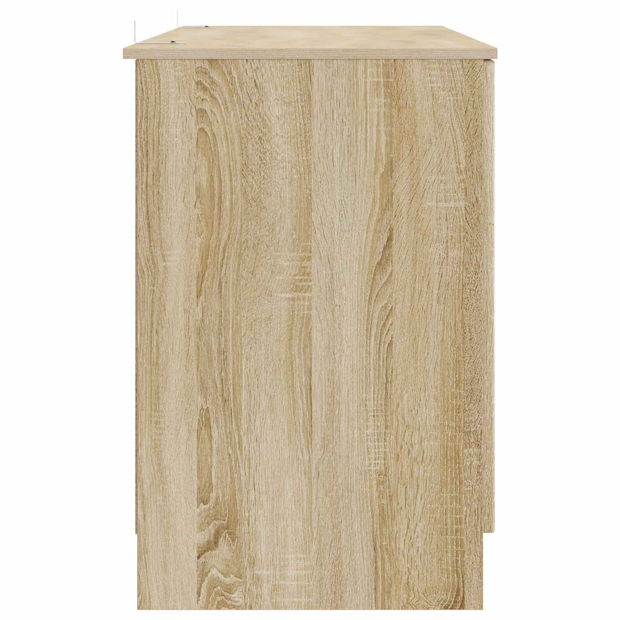 Bureau met plank Sonoma Eiken 142,5 x 50 x 75 cm Bewerkt hout
