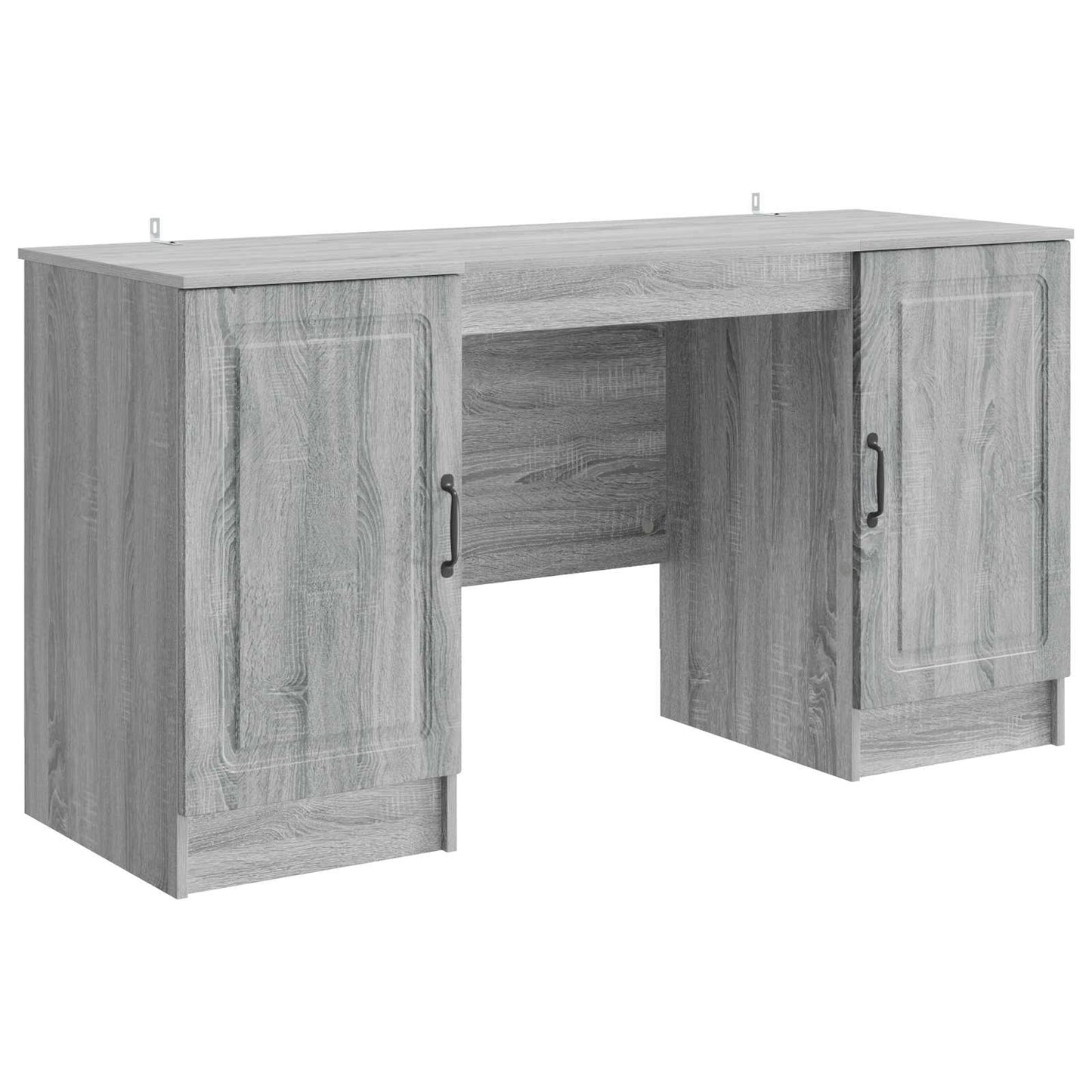 Bureau met plank Grijs sonoma 142,5 x 50 x 75 cm Bewerkt hout