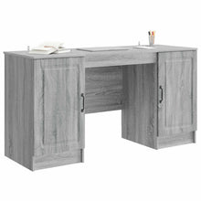 Bureau met plank Grijs sonoma 142,5 x 50 x 75 cm Bewerkt hout