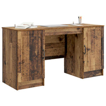 Bureau met plank Oud hout 142,5 x 50 x 75 cm Bewerkt hout