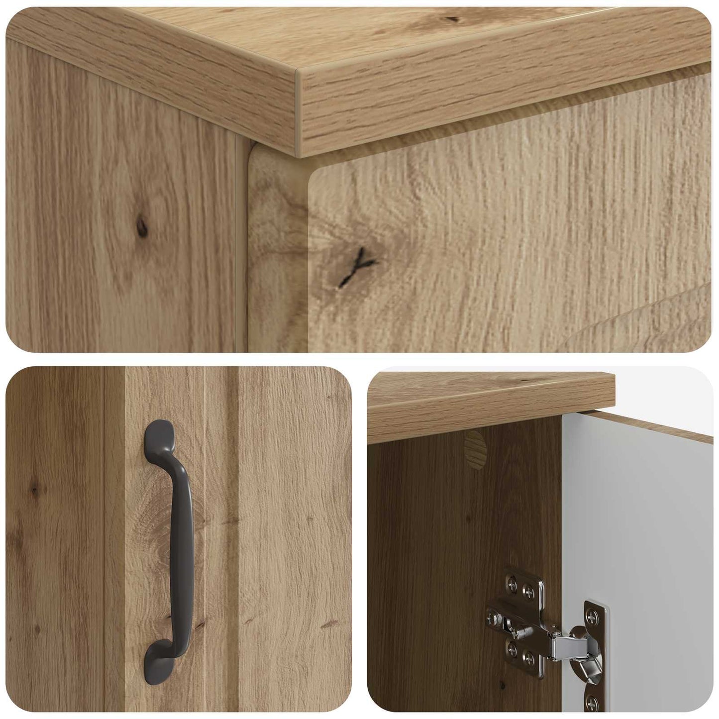 Bureau Artisanaal eiken 142,5 x 50 x 75 cm Bewerkt hout