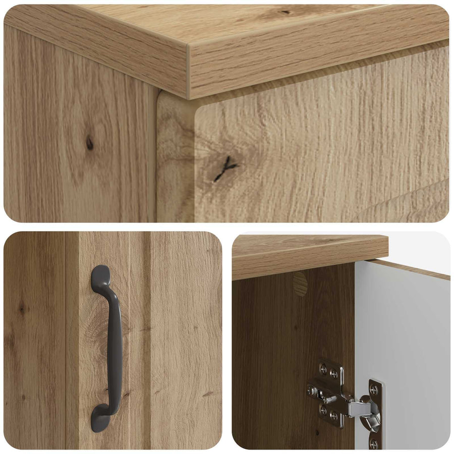 Bureau Artisanaal eiken 142,5 x 50 x 75 cm Bewerkt hout