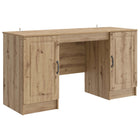 Artisanal oak desk 142.5 x 50 x 75 cm Engineered wood
