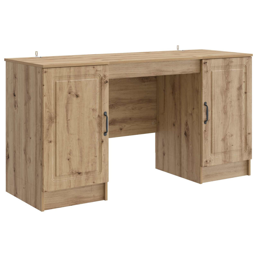 Bureau Artisanaal eiken 142,5 x 50 x 75 cm Bewerkt hout