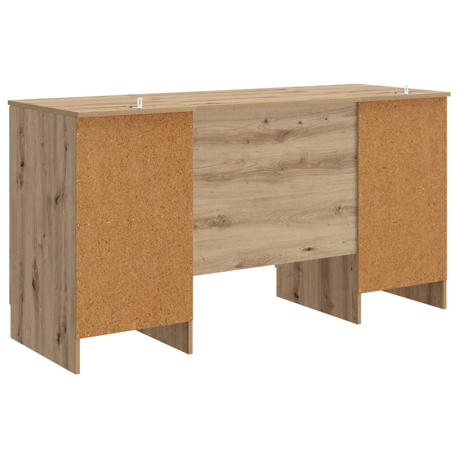 Bureau Artisanaal eiken 142,5 x 50 x 75 cm Bewerkt hout