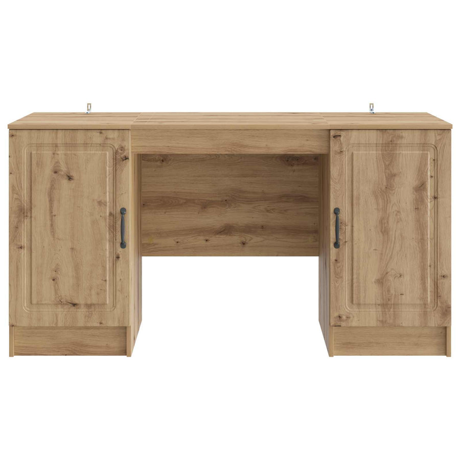 Bureau Artisanaal eiken 142,5 x 50 x 75 cm Bewerkt hout
