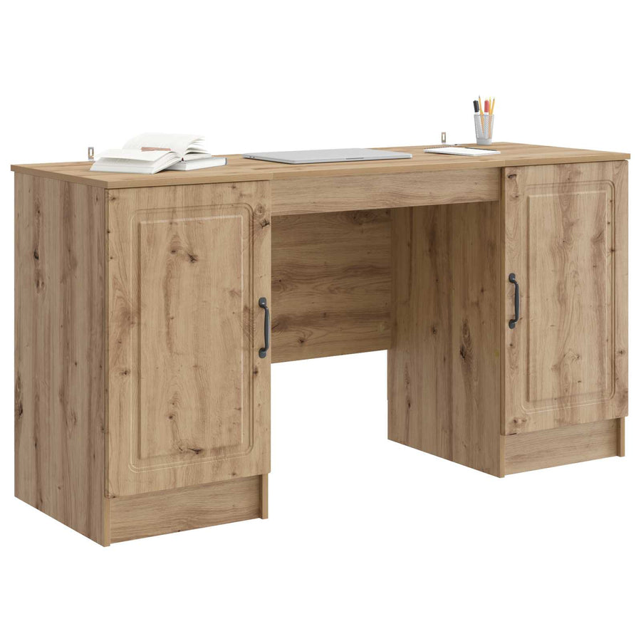 Bureau Artisanaal eiken 142,5 x 50 x 75 cm Bewerkt hout