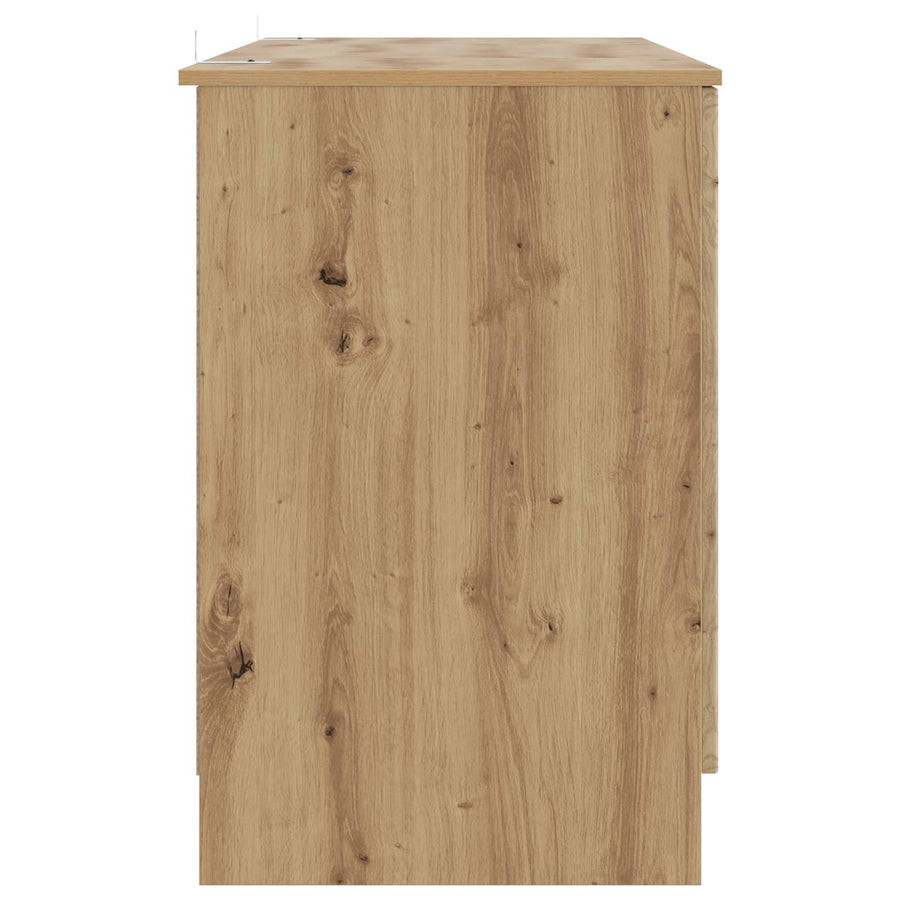 Bureau Artisanaal eiken 142,5 x 50 x 75 cm Bewerkt hout