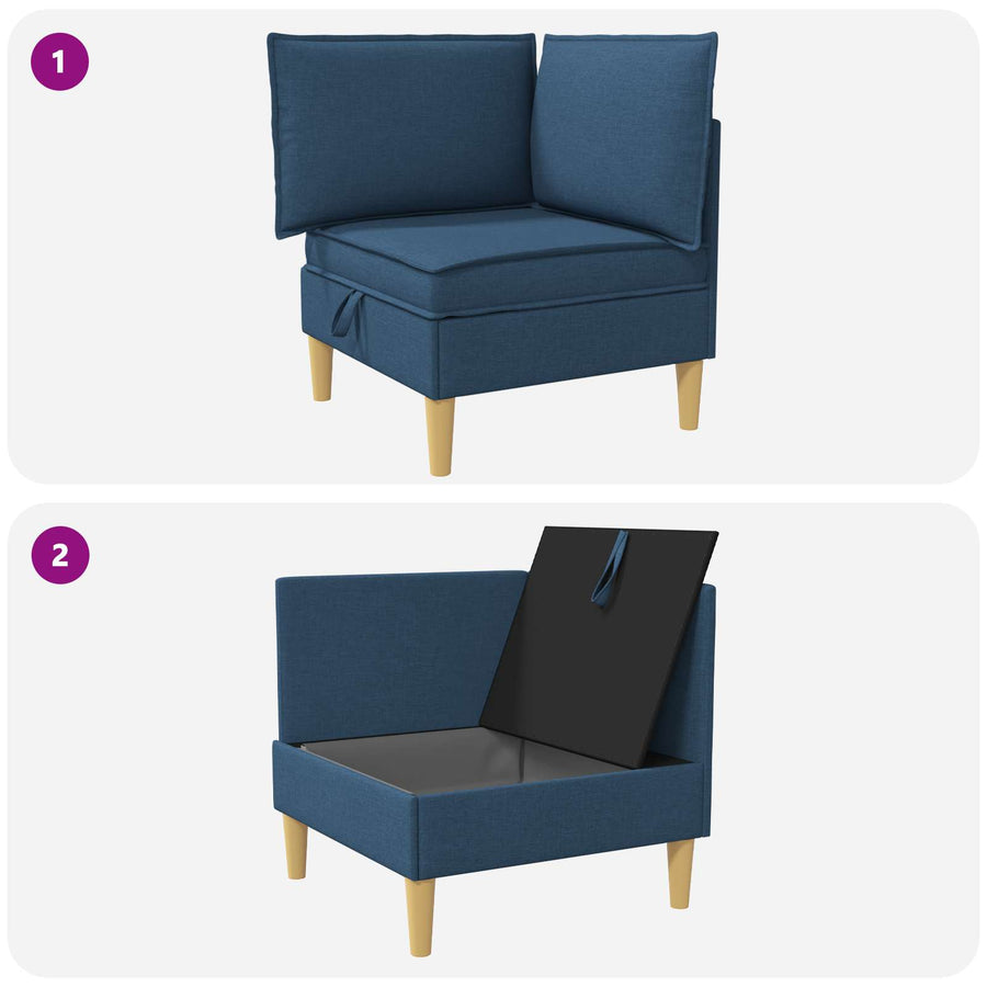 Opslagottoman Blauw