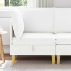 Opbergpoef wit 70x70x40 cm