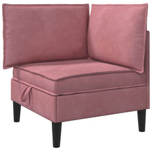 Bank met opslag Roze Fluweel