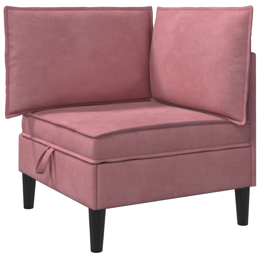 Bank met opslag Roze Fluweel