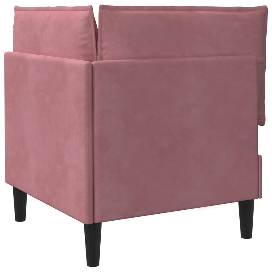 Bank met opslag Roze Fluweel
