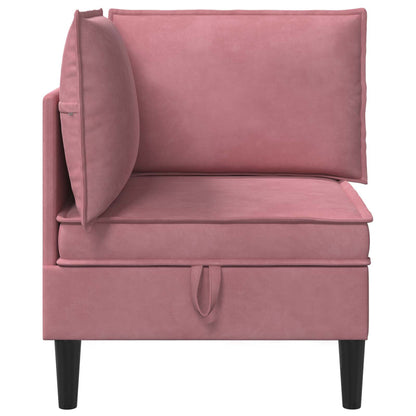 Bank met opslag Roze Fluweel