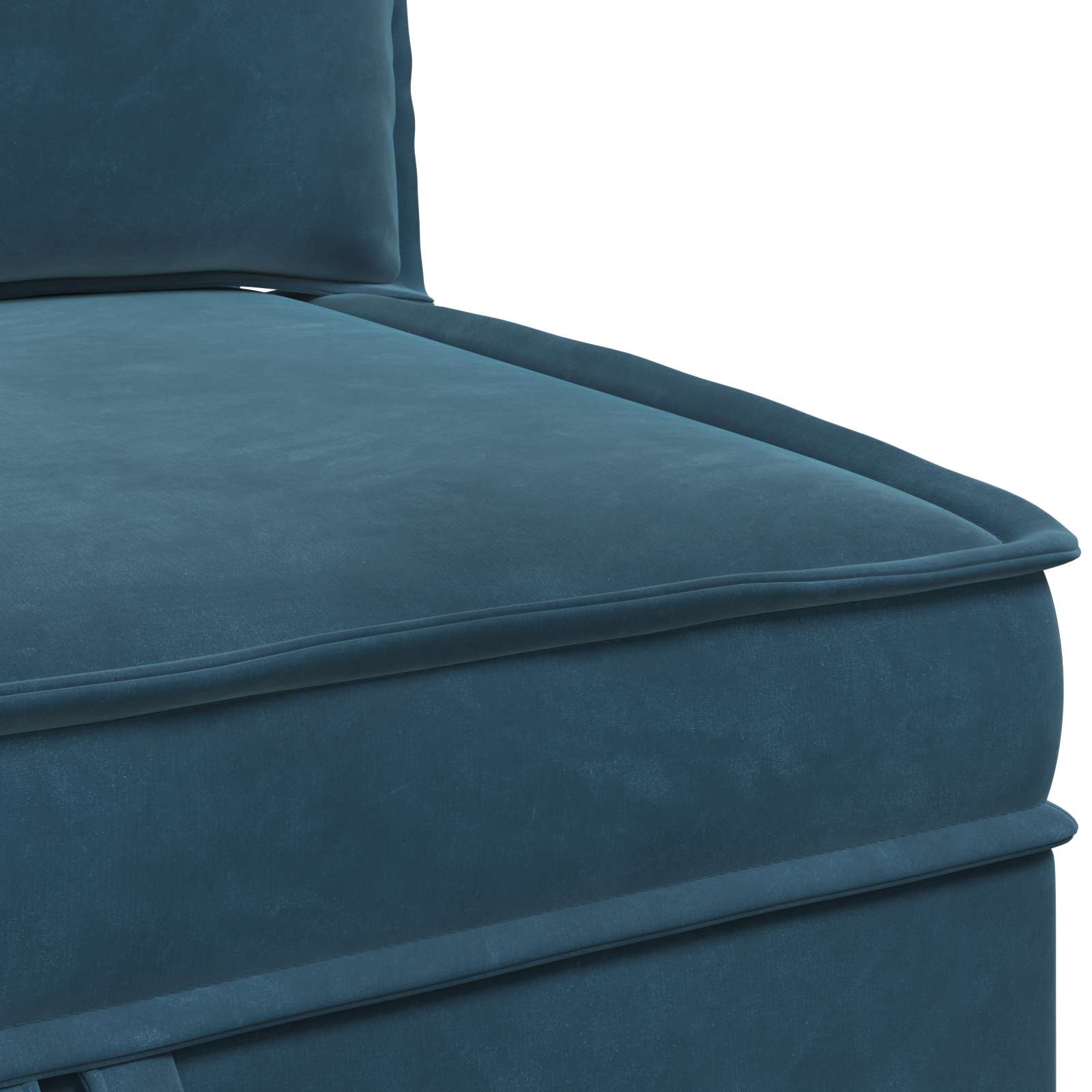 Bank met opslag Blauw Fluweel