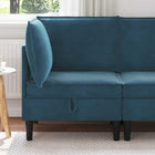 Storage Bench Blue Velvet