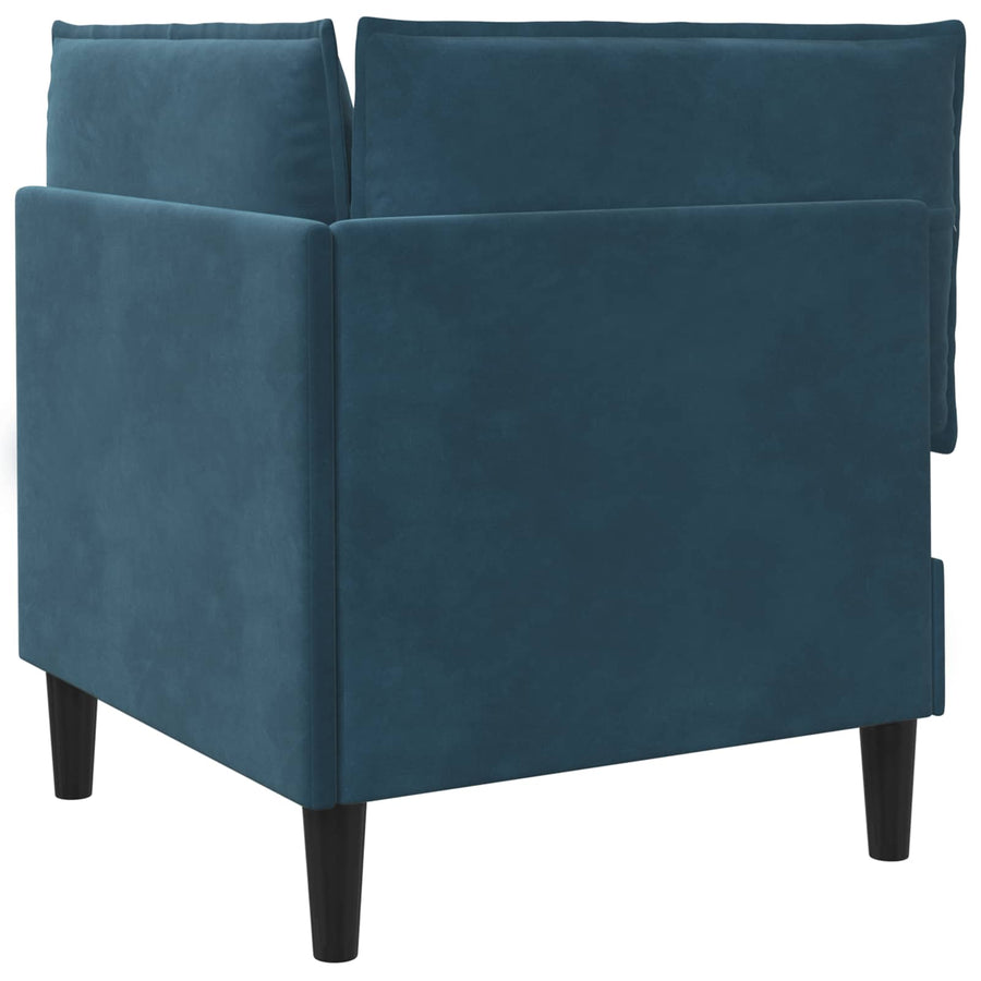 Bank met opslag Blauw Fluweel