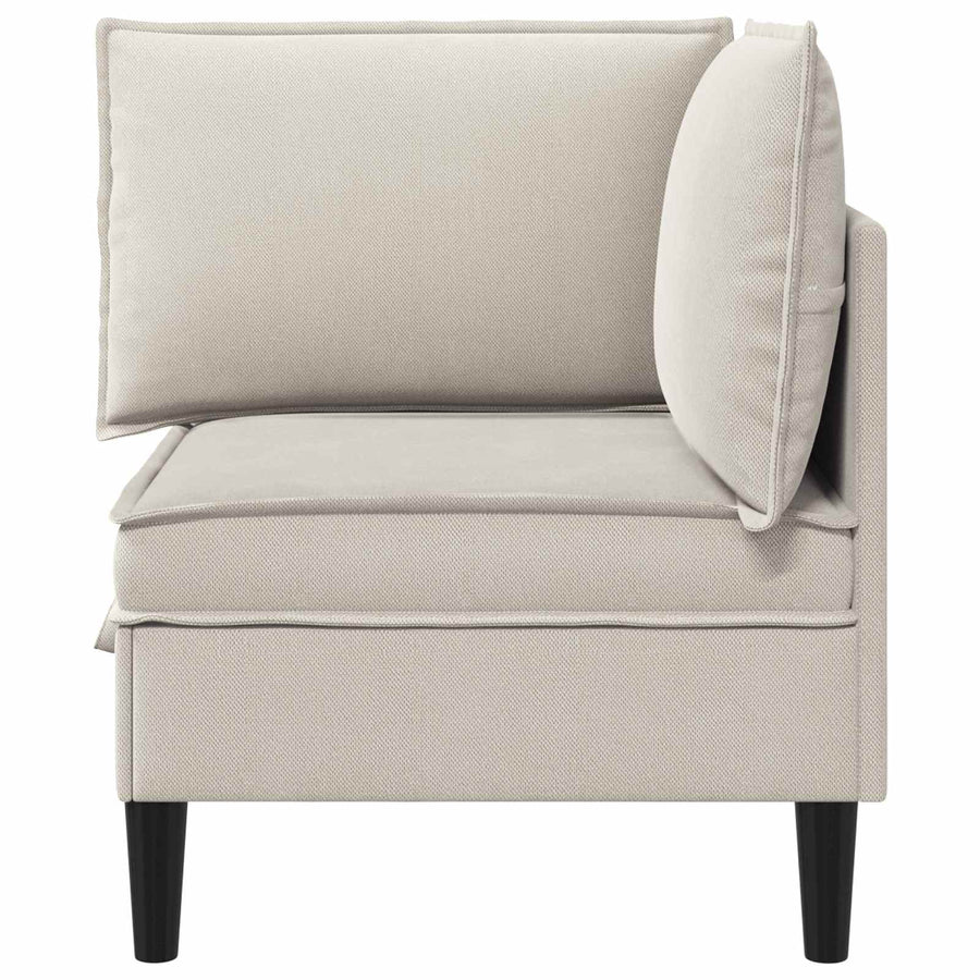 Hoeksofa met Opbergruimte Havermout Fluweel