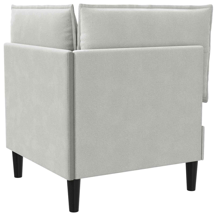 Hoeksofa met Opbergruimte Lichtgrijs Fluweel
