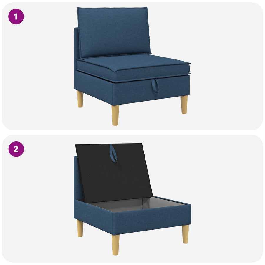 Opslagottoman Blauw