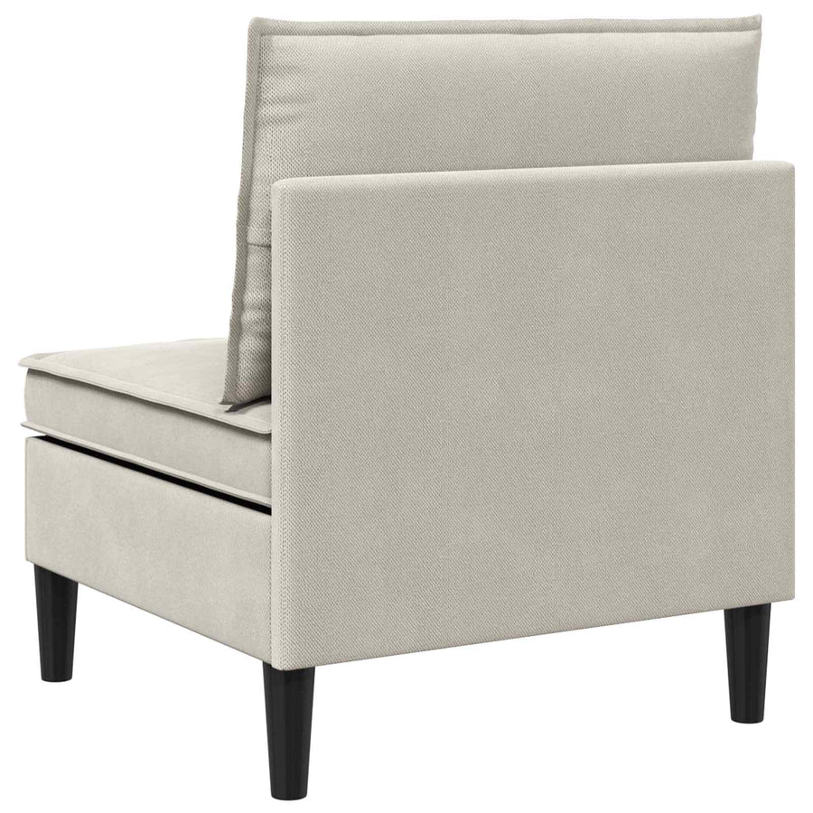 Middelse Sofa met Opbergruimte Havermout Fluweel