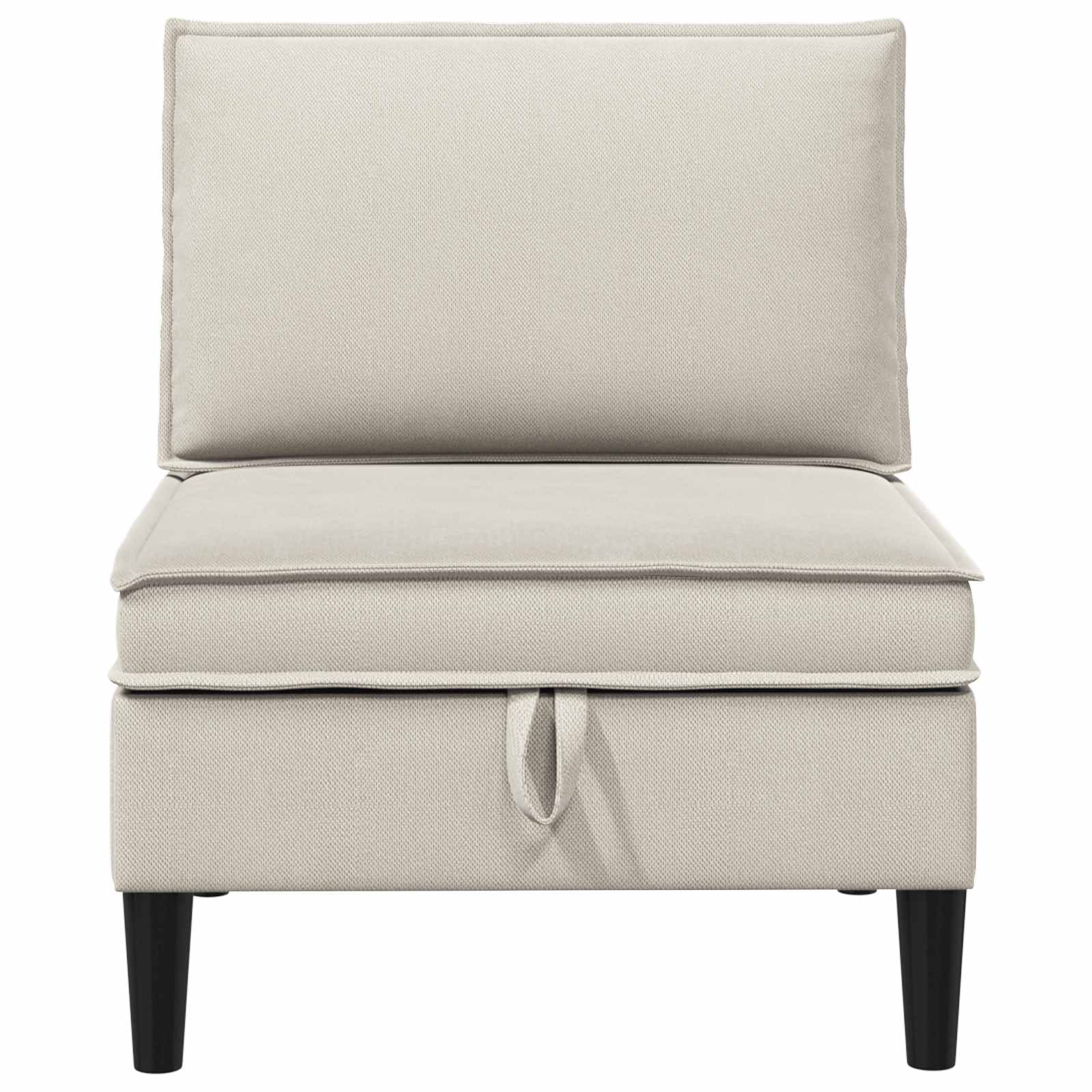 Middelse Sofa met Opbergruimte Havermout Fluweel
