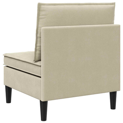 Middelse Sofa met Opbergruimte Zand Fluweel