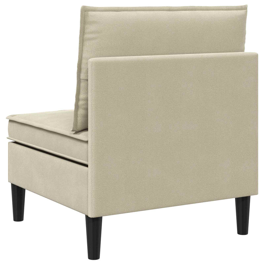 Middelse Sofa met Opbergruimte Zand Fluweel