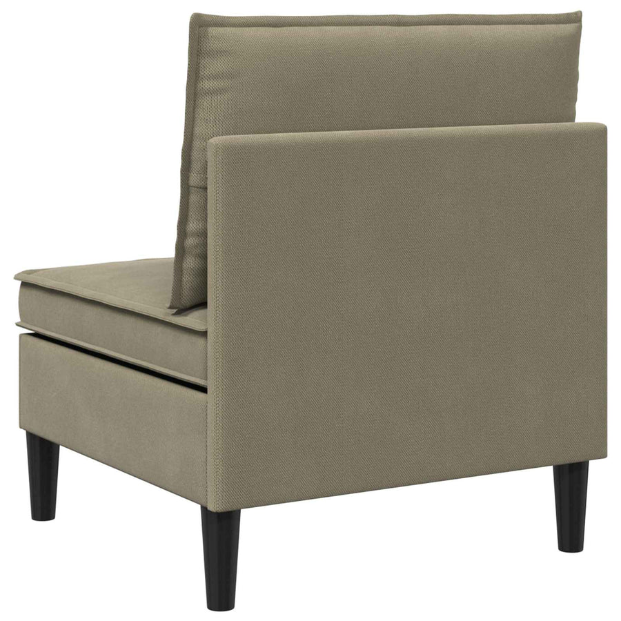 Middelse Sofa met Opbergruimte Kaki Fluweel