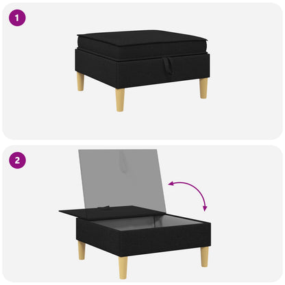 Opslagottoman Zwart
