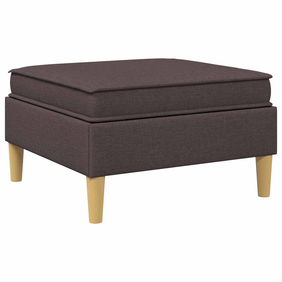 Sofa Kruk met Opslag Donkerbruin Stof