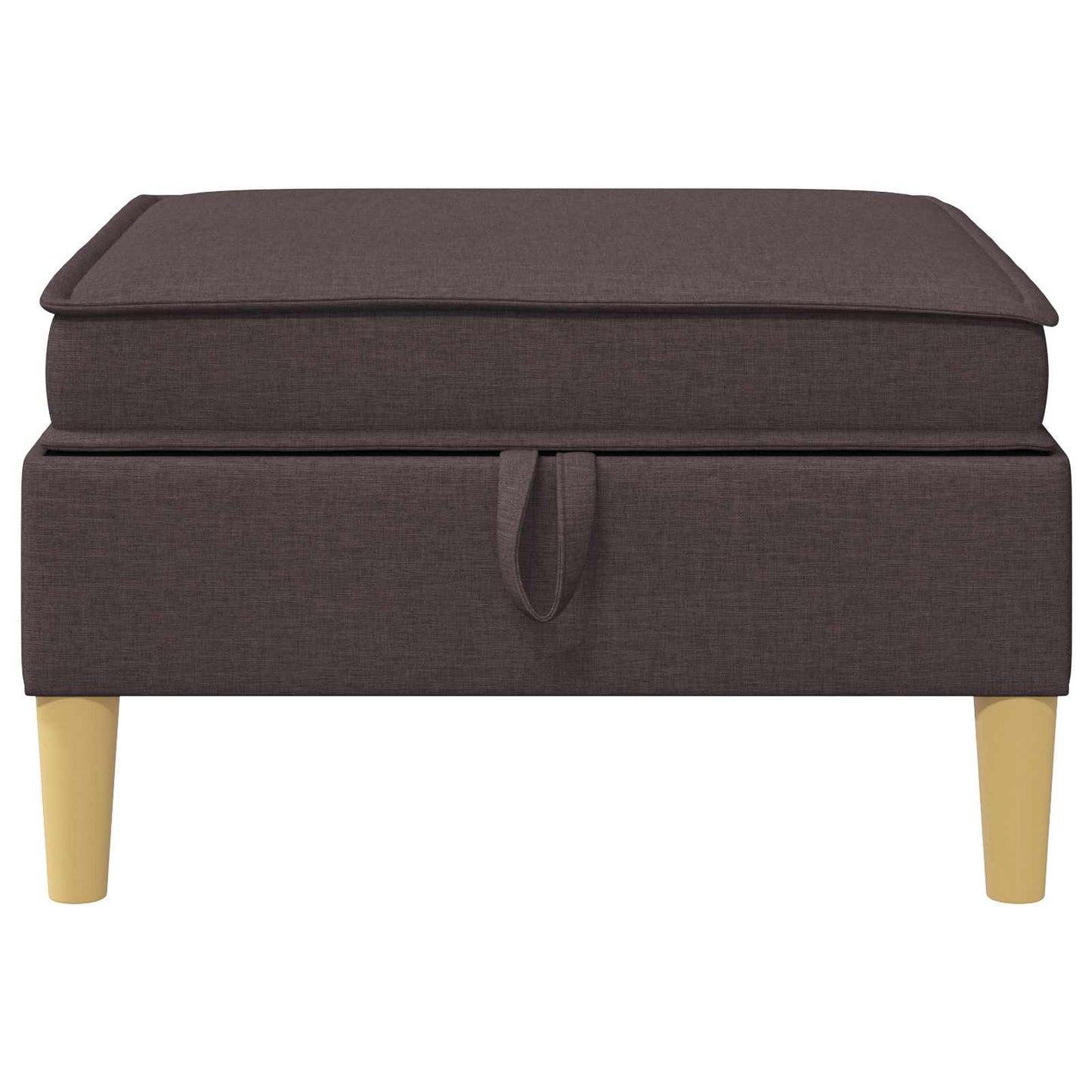 Sofa Kruk met Opslag Donkerbruin Stof