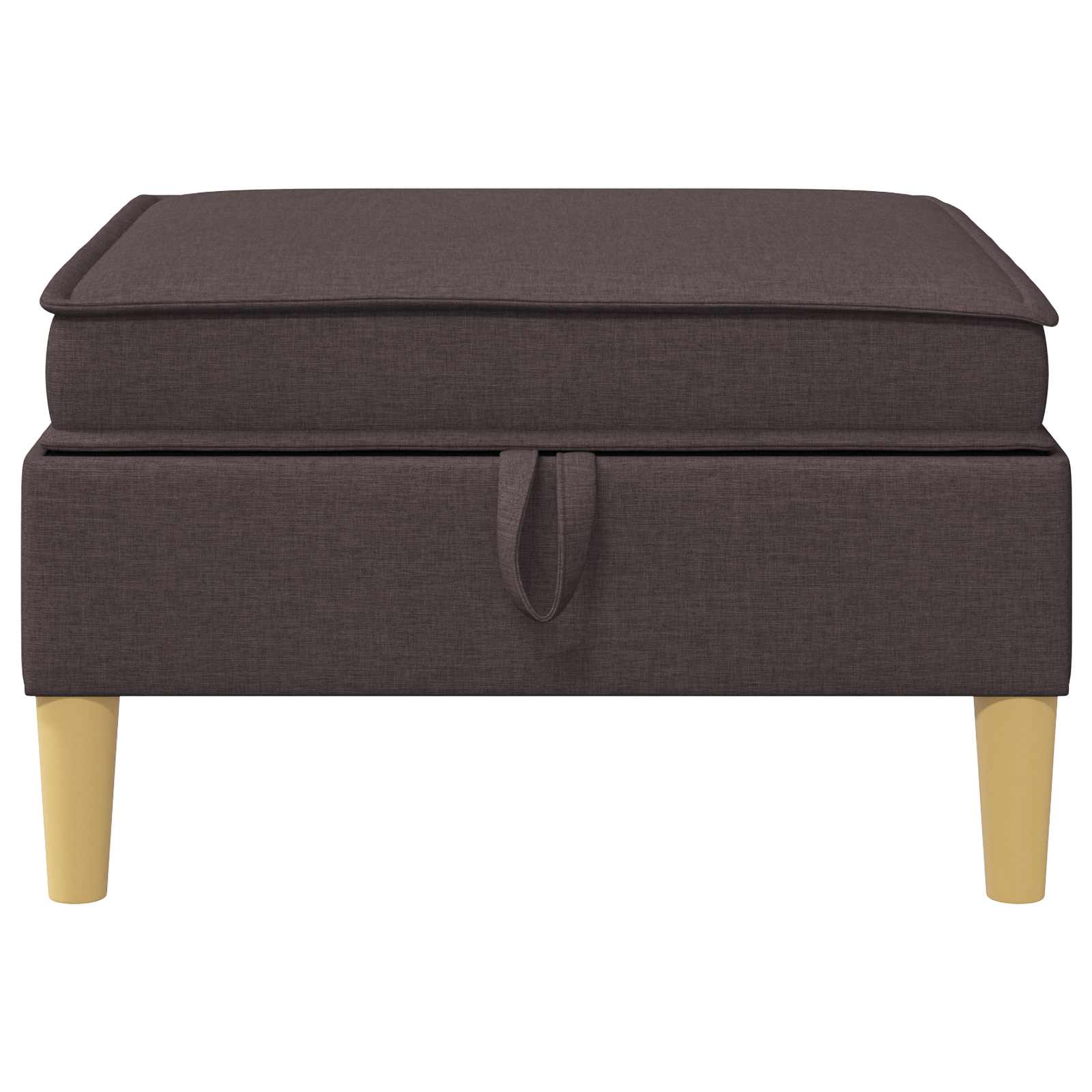 Sofa Kruk met Opslag Donkerbruin Stof