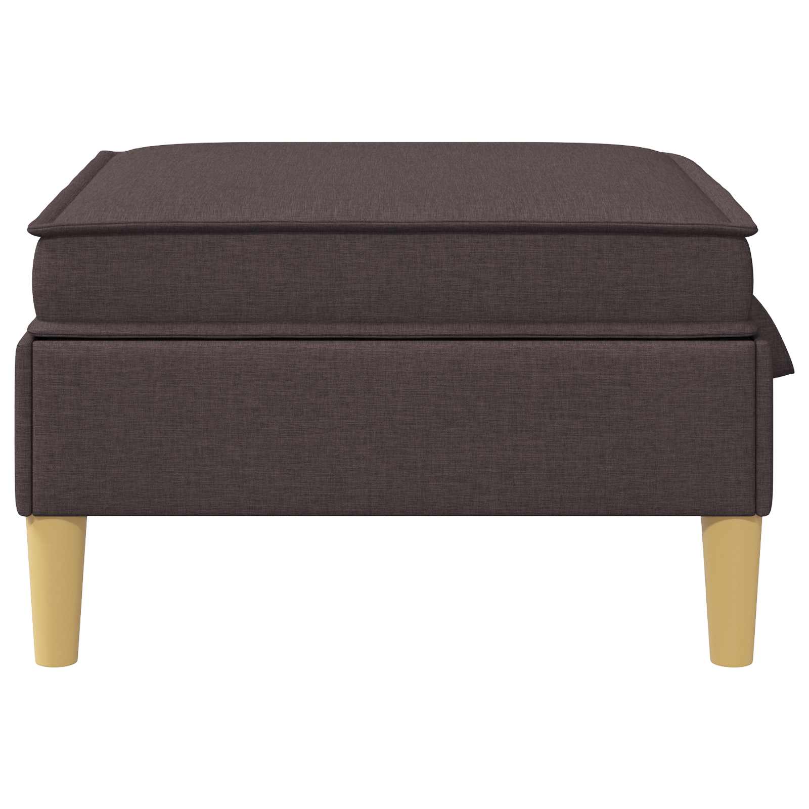 Sofa Kruk met Opslag Donkerbruin Stof