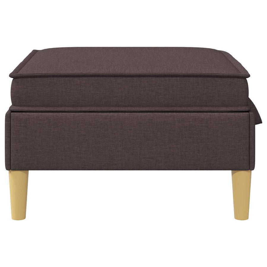 Sofa Kruk met Opslag Donkerbruin Stof