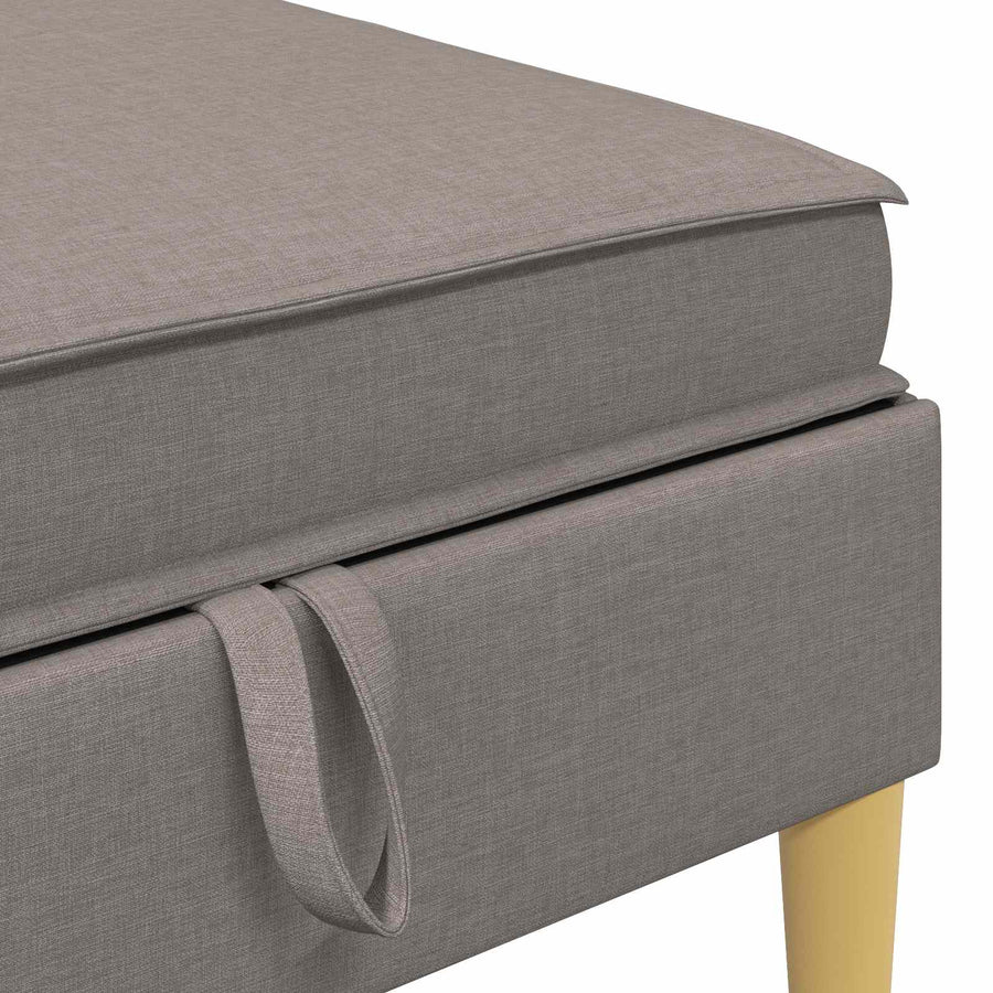 Sofa Kruk met Opslag Taupe Stof