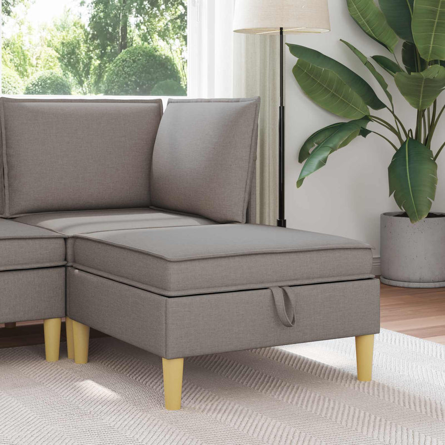 Sofa Kruk met Opslag Taupe Stof