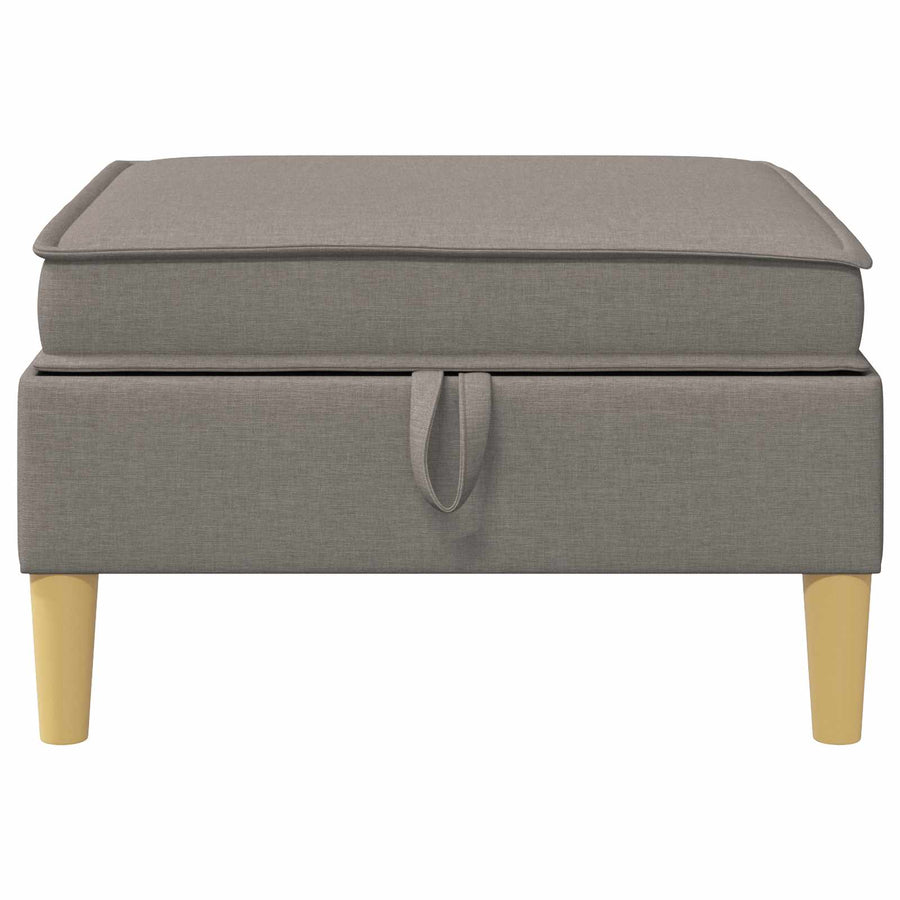 Sofa Kruk met Opslag Taupe Stof