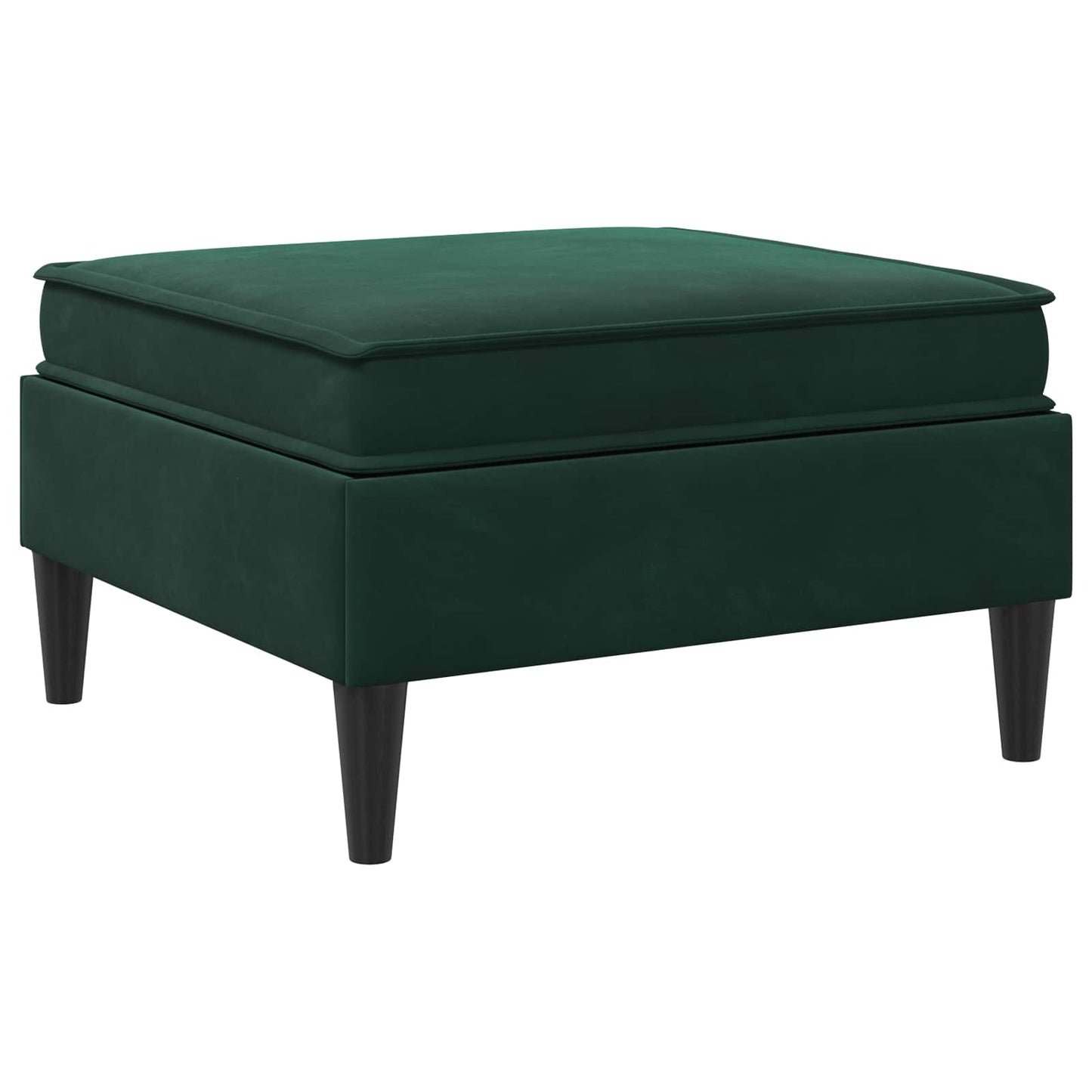 Sofa Kruk met Opslag Donkergroen Fluweel
