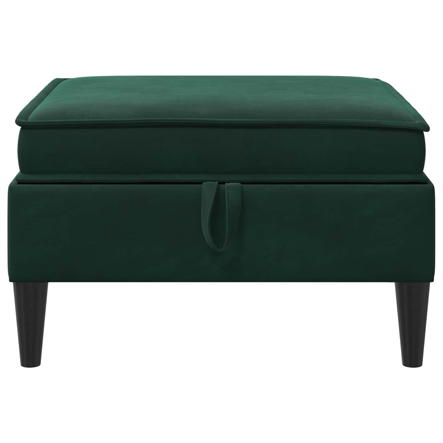 Sofa Kruk met Opslag Donkergroen Fluweel