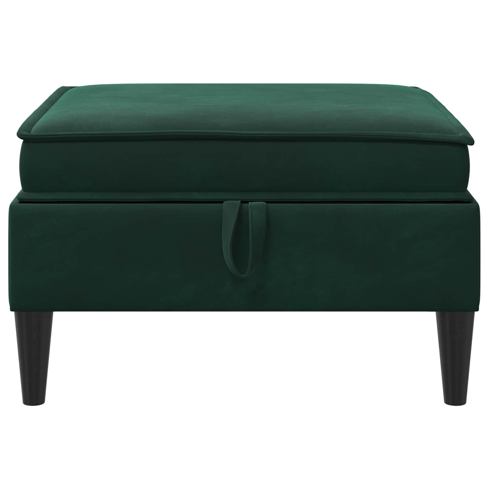 Sofa Kruk met Opslag Donkergroen Fluweel